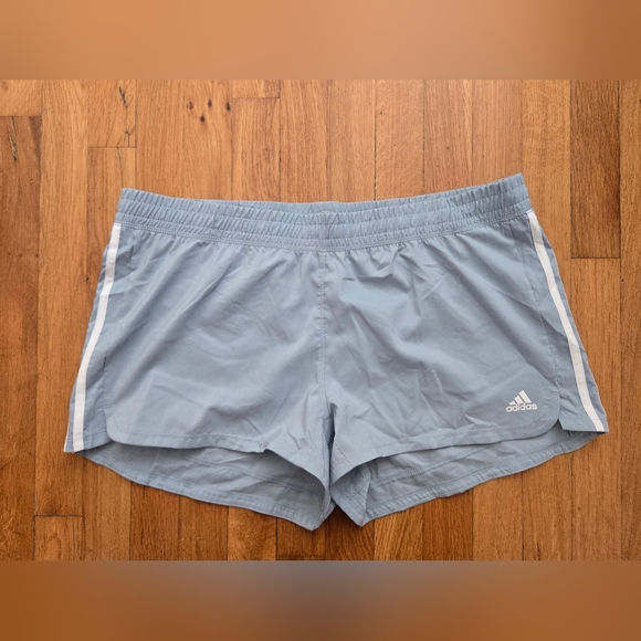 Adidas Women's Light Blue Shorts - Picture 1 of 5